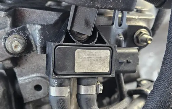 Peugeot 307 Exhaust gas pressure sensor 9662143180