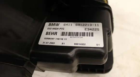 BMW 5 E60 E61 Interior heater climate box assembly 6912213