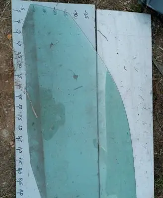 Volkswagen Golf IV Front door window/glass (coupe) 43R007951 AS2