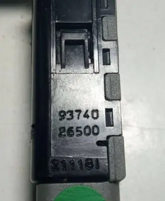 Hyundai Santa Fe Fog light switch 93740 26500 211181