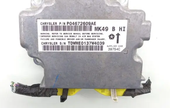 Jeep Compass Airbag deployment crash/impact sensor P04672609AE