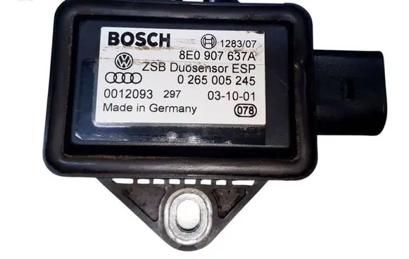 Audi A4 S4 B6 8E 8H ESP acceleration yaw rate sensor 8E0907637A 0265005245