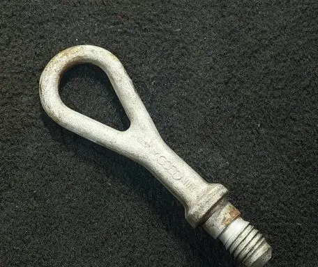 Towing hook eye