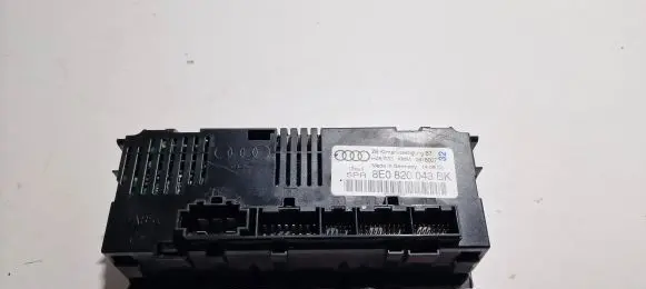 Audi A4 S4 B7 8E 8H Climate control unit 8E0820043BK 0618007