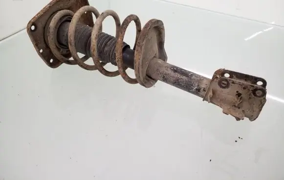 Front shock absorber with coil spring