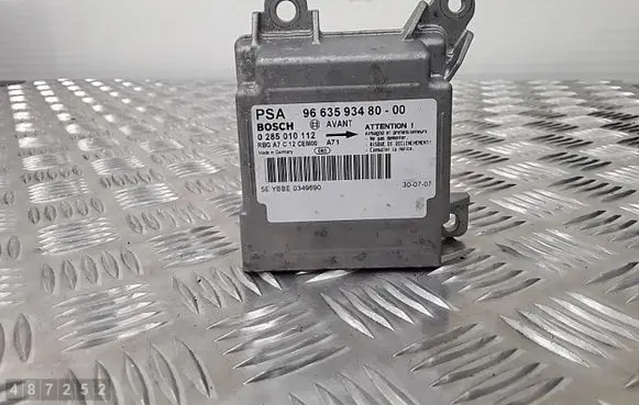 Peugeot 207 Airbag control unit/module 966359348000