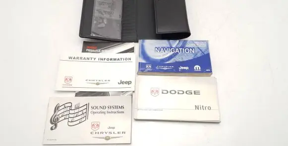 Dodge Nitro Owners service history hand book 