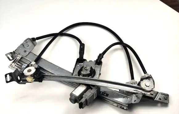 Opel Tigra B Front door window regulator with motor 93162242