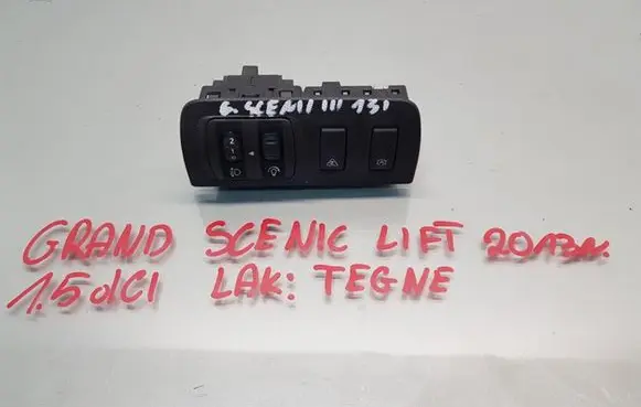 Renault Scenic III - Grand scenic III Headlight level height control switch