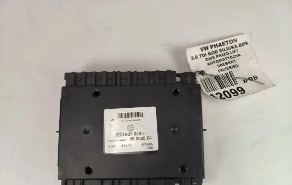 Volkswagen Phaeton Comfort/convenience module 3D0937049H 05066504