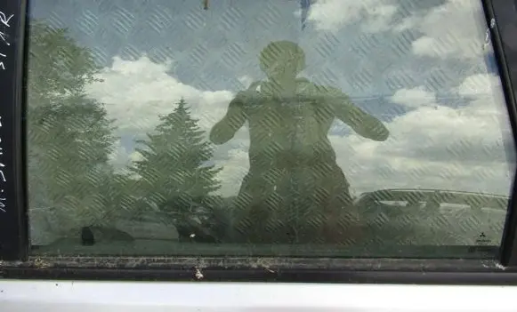 Mitsubishi Space Star Rear door window glass