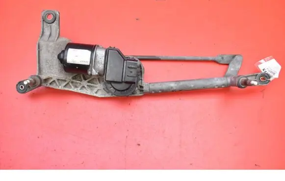 Front wiper linkage and motor