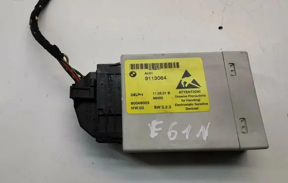 BMW 5 E60 E61 Center console control module 9113064
