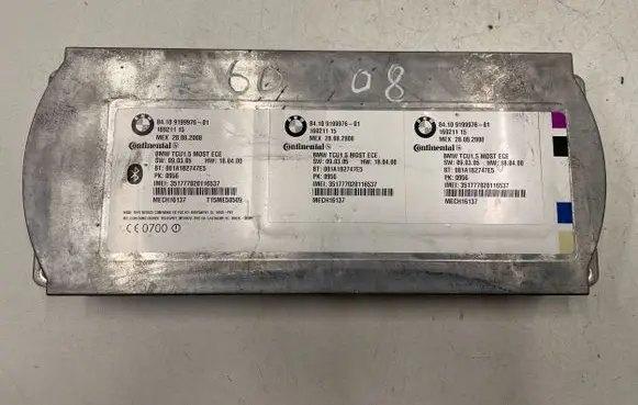 BMW 5 E60 E61 Bluetooth control unit module 9199976 16921115 001A1B2747E5