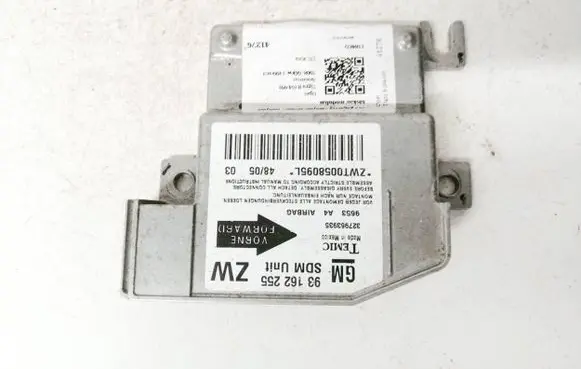 Opel Tigra B Airbag control unit/module 93162255zw 327963935