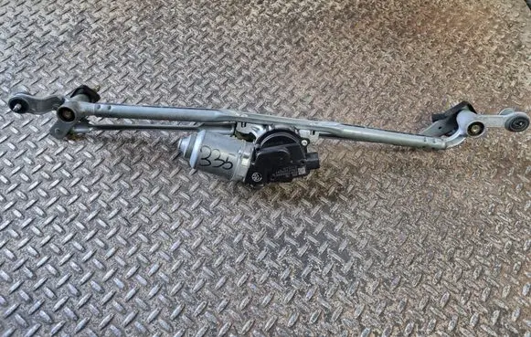 Front wiper linkage and motor