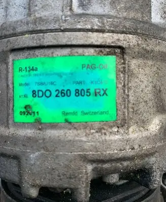 Audi A4 S4 B5 8D Air conditioning (A/C) compressor (pump) 8D0260805RX 7SBZU16C