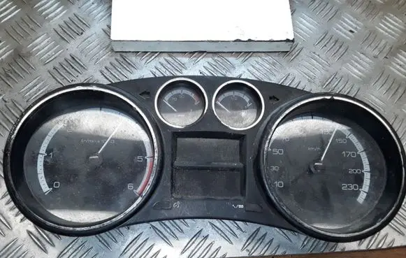 Peugeot 308 Speedometer (instrument cluster) 9665107480 503001550311