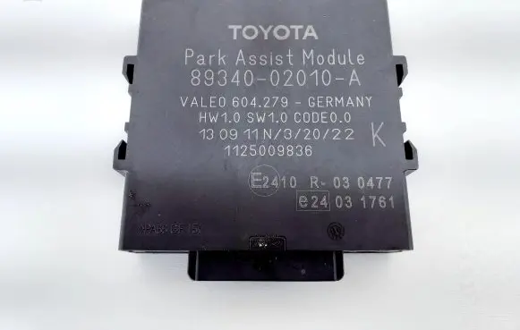 Toyota Auris 150 Parking PDC control unit/module 8934002010A