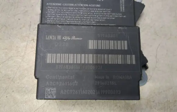 Fiat 500L Airbag control unit/module 51968381 A2C92611602 29140215L
