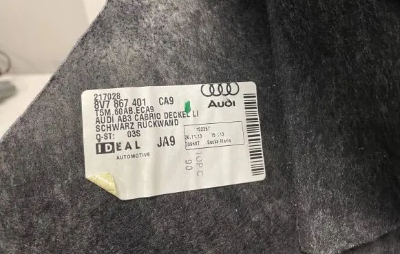 Audi A3 S3 8V Other interior part 8V7867401