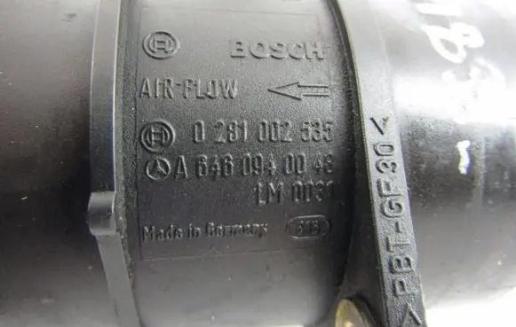 Mercedes-Benz CLC CL203 Mass air flow meter 0281002535