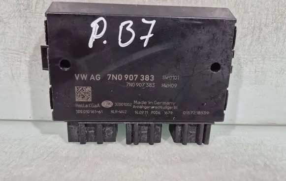 Volkswagen PASSAT B7 Tow bar trailer control unit/module 7N0907383 5DS01016161
