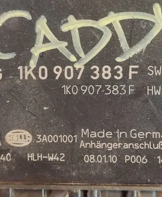Volkswagen Caddy Tow bar trailer control unit/module 1K0907383F 3A001001
