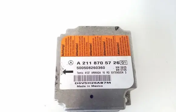 Mercedes-Benz E W211 Airbag control unit/module A2118705726