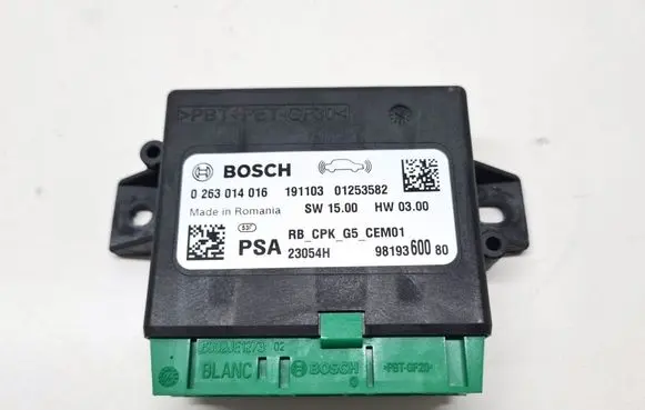 Opel Crossland X Parking PDC control unit/module 9819360080