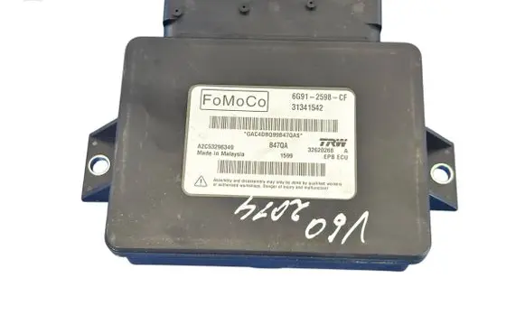 Volvo V60 Hand brake control module 31341542 6G912598CF A2C53296349