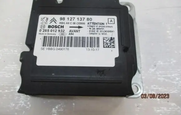 Peugeot 307 Airbag control unit/module 9812713380