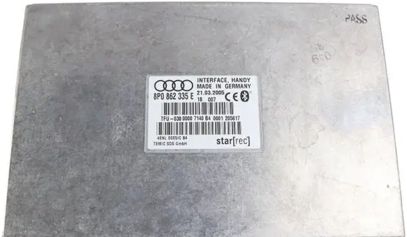 Audi A4 S4 B7 8E 8H Bluetooth control unit module 8P0862335E 4ENL00051CG4