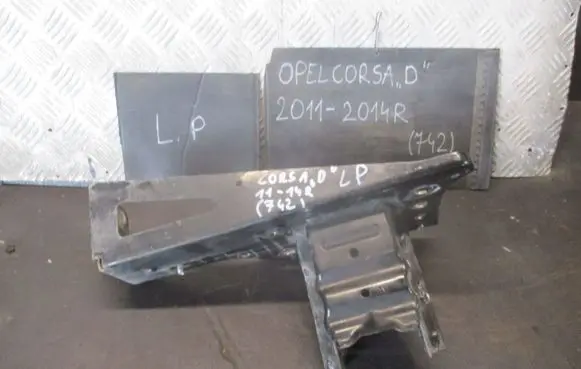 Opel Corsa D Radiator support slam panel 13191880