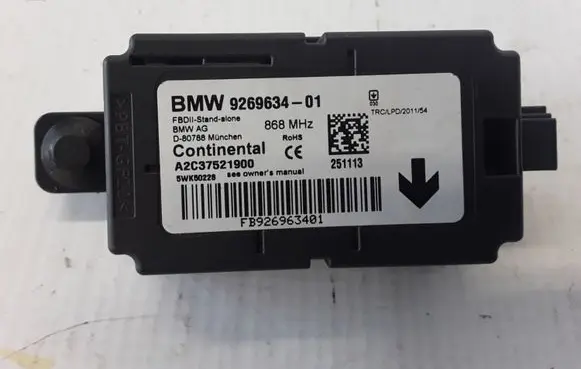 BMW 3 F30 F35 F31 Alarm control unit/module 9269634