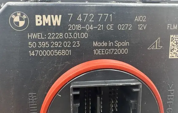 BMW 7 G11 G12 LED ballast control module 7472771 147000056801 503952920223