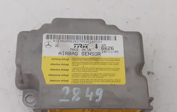 Mercedes-Benz A W169 Airbag control unit/module A1698206626
