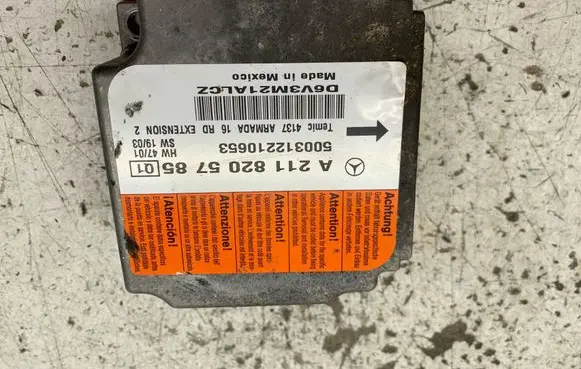 Mercedes-Benz E W211 Airbag control unit/module A2118205785 D6V3M21ALCZ 500312210653