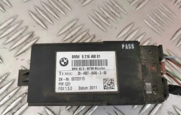 BMW 5 F10 F11 Seat control module 9216468