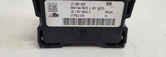 Opel Astra H ESP acceleration yaw rate sensor 13208665 CT75G11Q36 10170103623