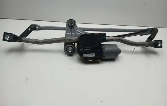 Front wiper linkage and motor