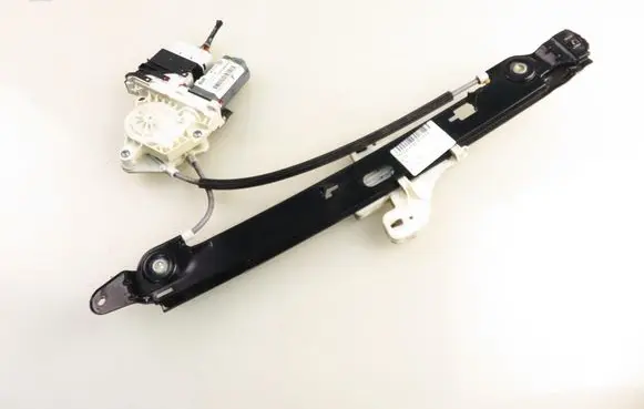 Rear door window regulator with motor