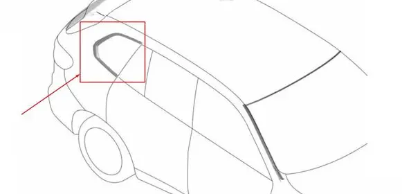 BMW X5 G05 Rear side glass trim 5A8A296