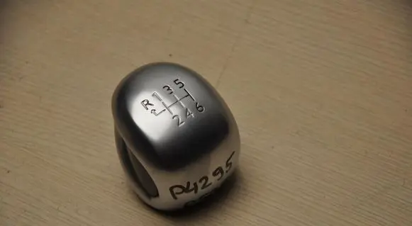 Gear lever shifter trim leather/knob