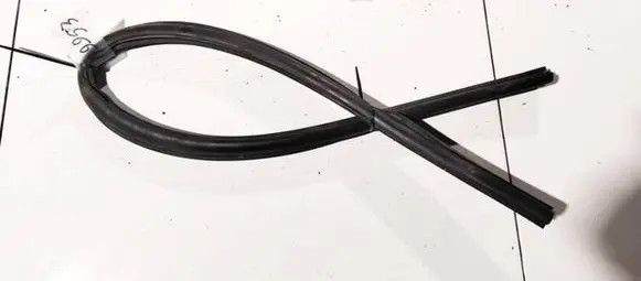 Volkswagen Sharan Rubber seal front coupe door 