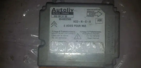 Citroen Xsara Picasso Airbag control unit/module 9640822580 550893100