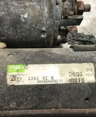 Peugeot 307 Starter motor 9648644680