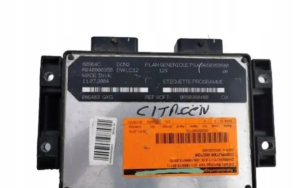 Citroen Berlingo Engine ECU kit and lock set 9650359580--- 9650359580 9650360480