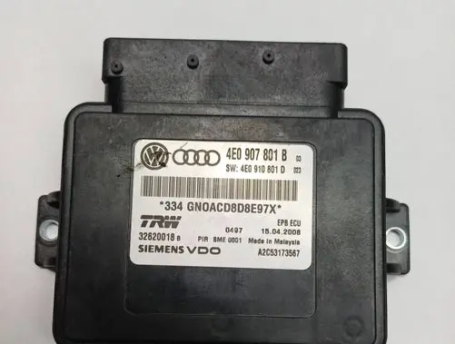 Audi A8 S8 D3 4E Hand brake control module 4E0907801B 4E0907801D