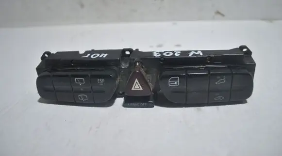 Mercedes-Benz C W203 Hazard light switch 2038219058